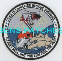 COAST GUARD,FLORIDA,CGAS CLEARWATER RESCUE SWIMMER,IT AINT HELL BUT YOU CAN FEEL THE HEAT 1